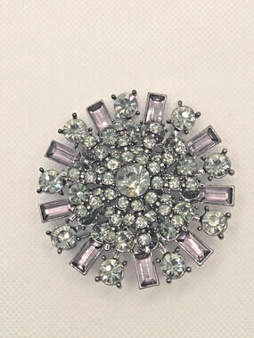Chicos Large Bling Rhinestone Brooch